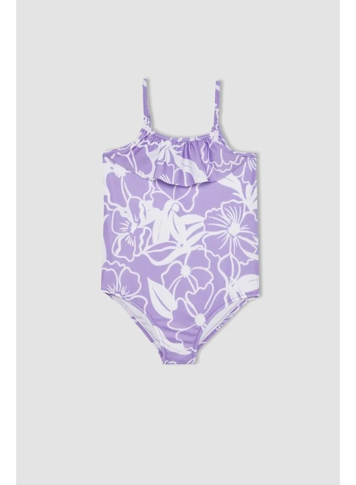 Girl Slim Fit Swimwear Woven Swimsuit