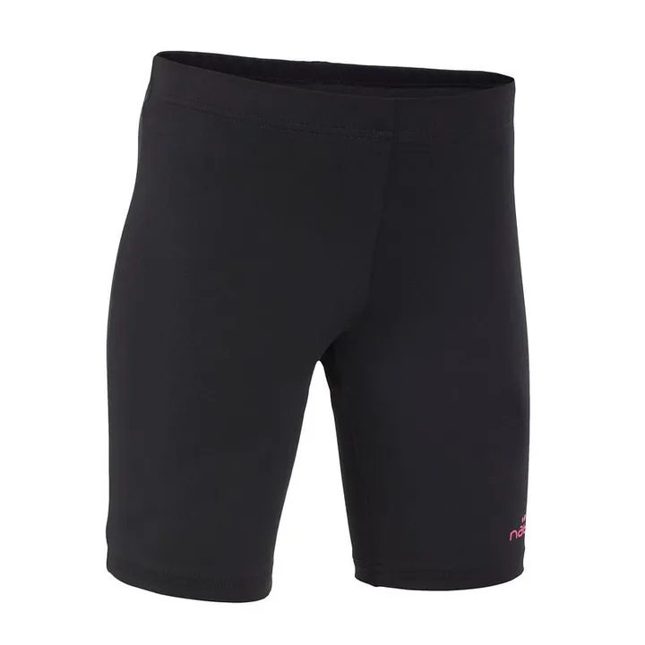 Girls Longline Swim Shorts Black