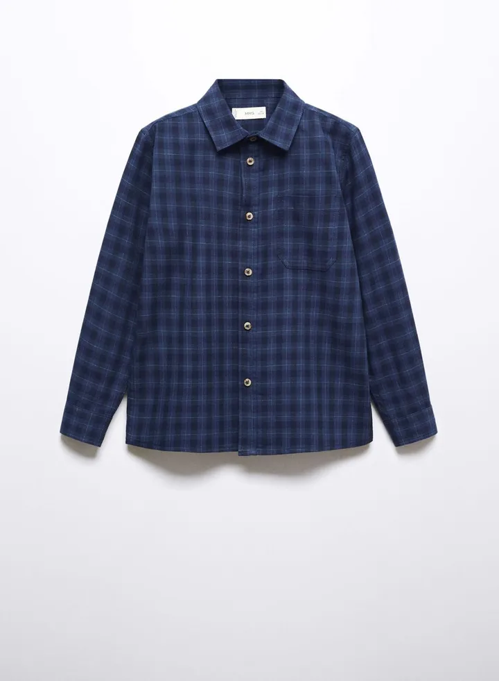 Kids Checks Regular Fit Shirt