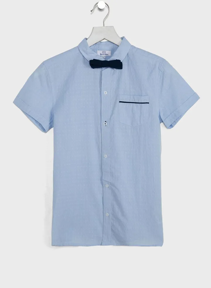 Kids Essential Shirt With Bow