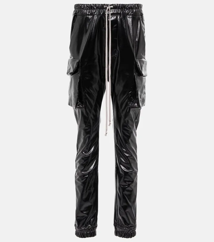 DRKSHDW faux leather cargo pants