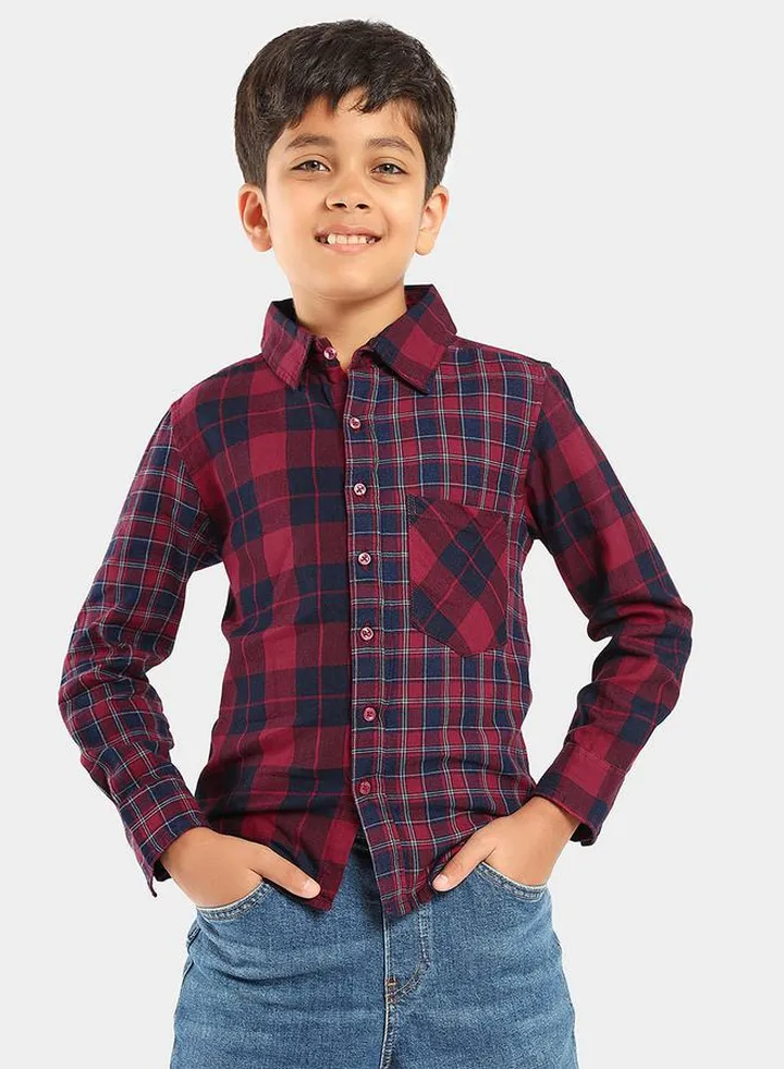 Check Print Slim Fit Shirt