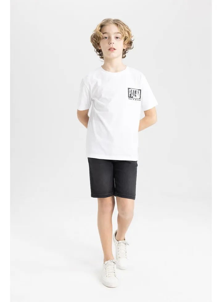 Boy Bermuda Denim Shorts
