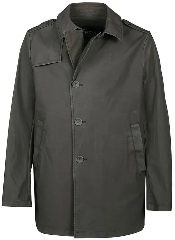 Herno Garment Dyed Trench Peacoat