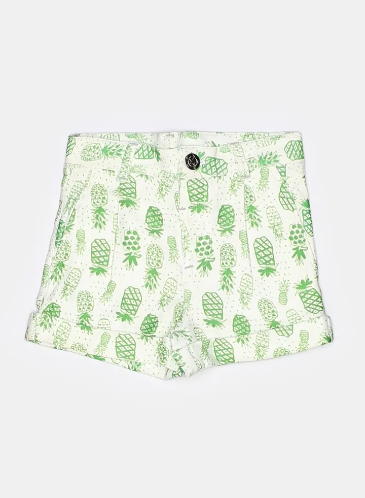 Baby Boys Short Pineapple Gabardine