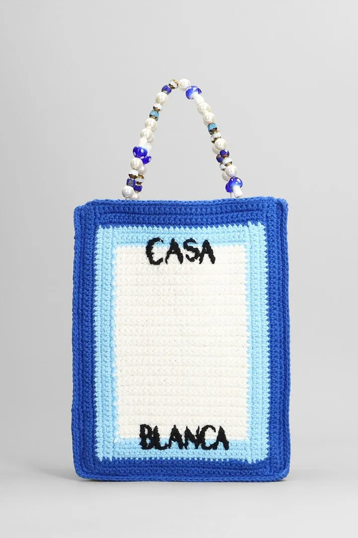 Tote In White Cotton