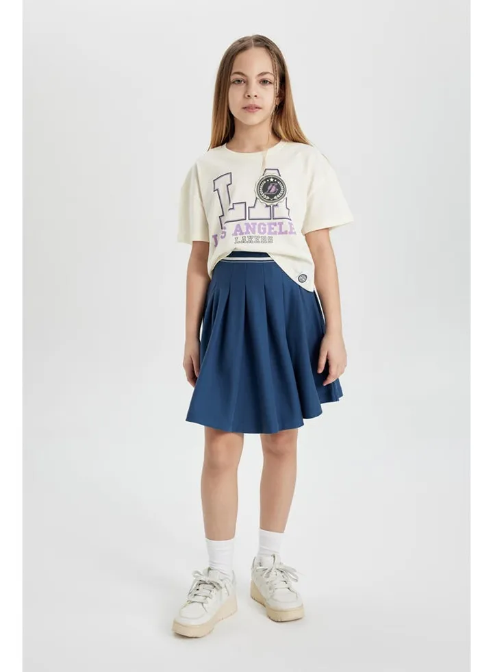 Girl Regular Fit Knitted Skirt
