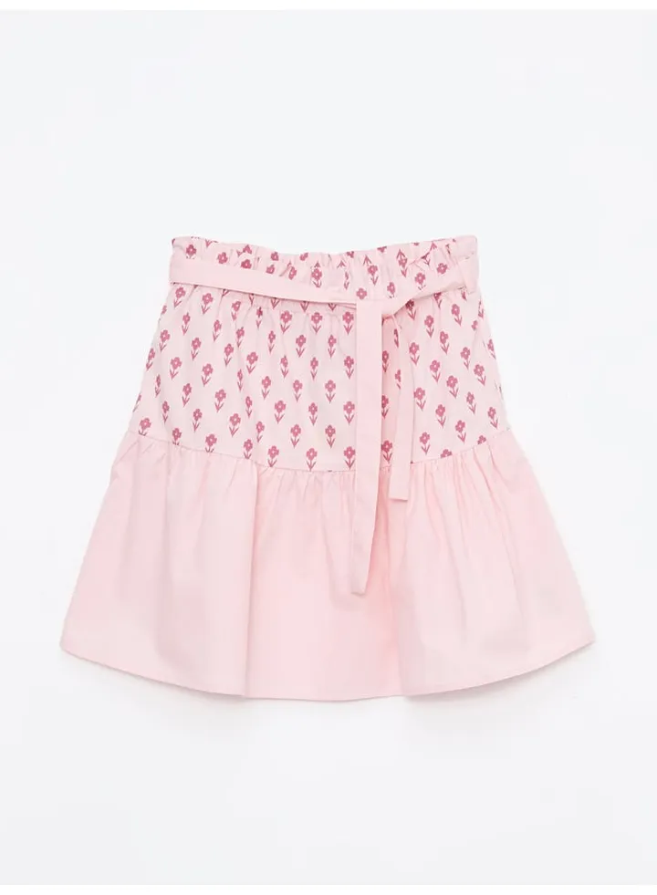 Patterned Muslin Girl Skirt