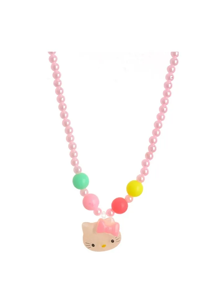 Pink Kitty Necklace