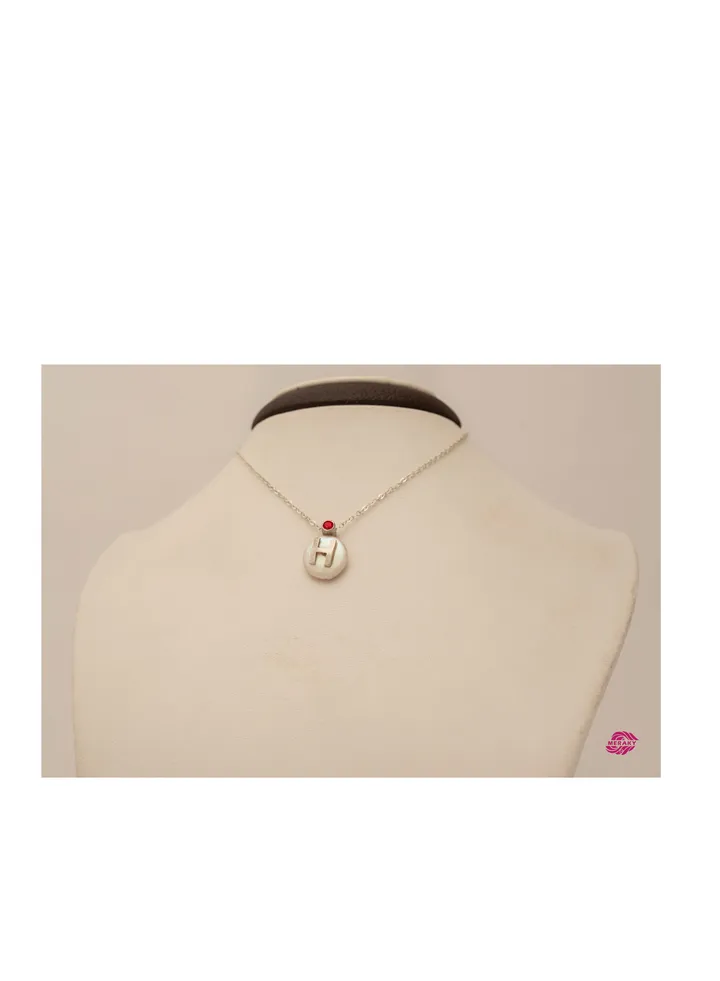 950 . Silver Letter H Chain handmade