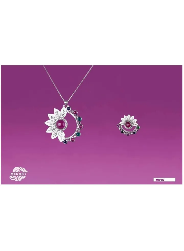 Unique 950 pure silver rose chain