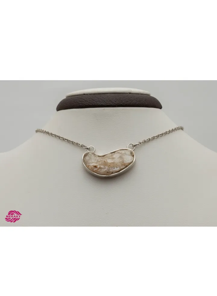 950 . sterling silver stone chain