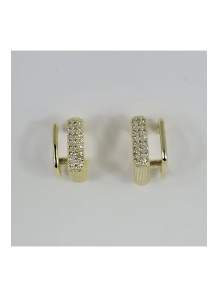 Lumia - Brilliance Zircon Inlaid Gold Plated Earring
