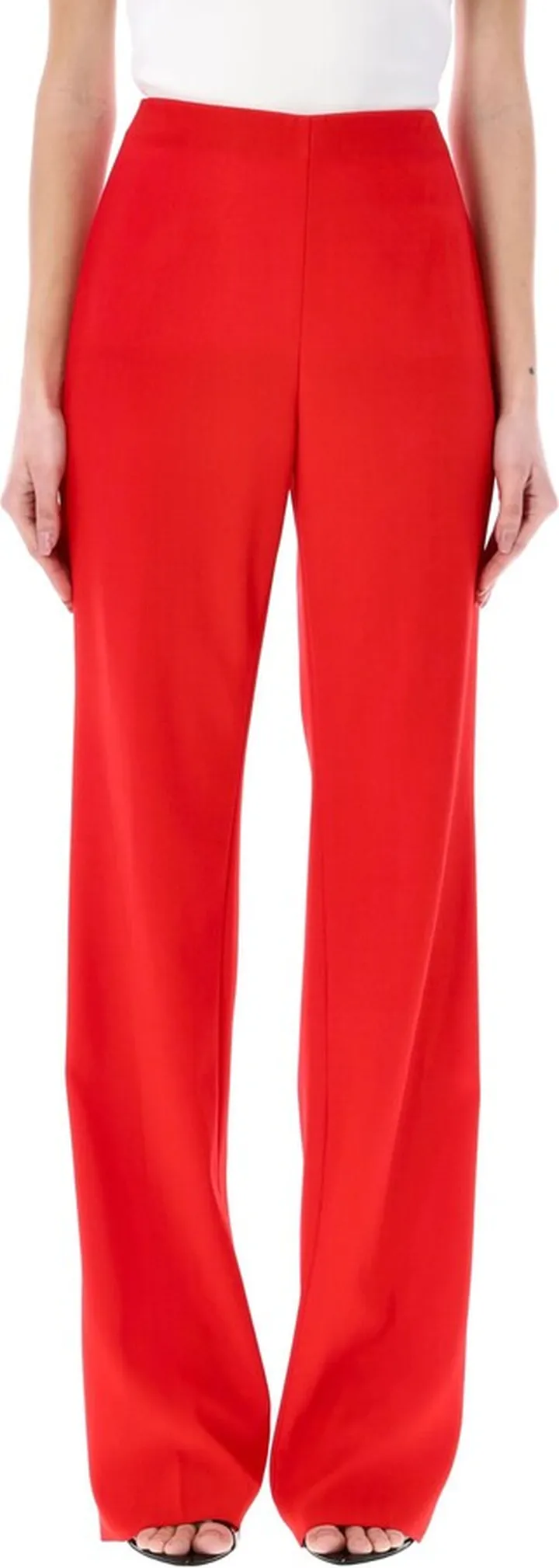 Straight Cut Pleated Trouser
