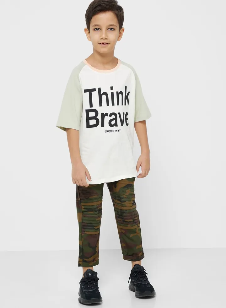 Boys Camo Trousers