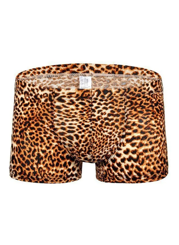 Leopard Printed Boxers Yellow