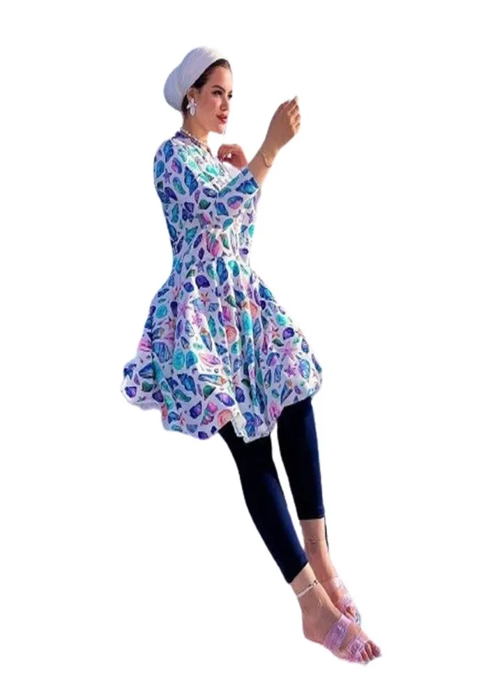 Tunic swimsuit 3 pieces for women's beachwear
