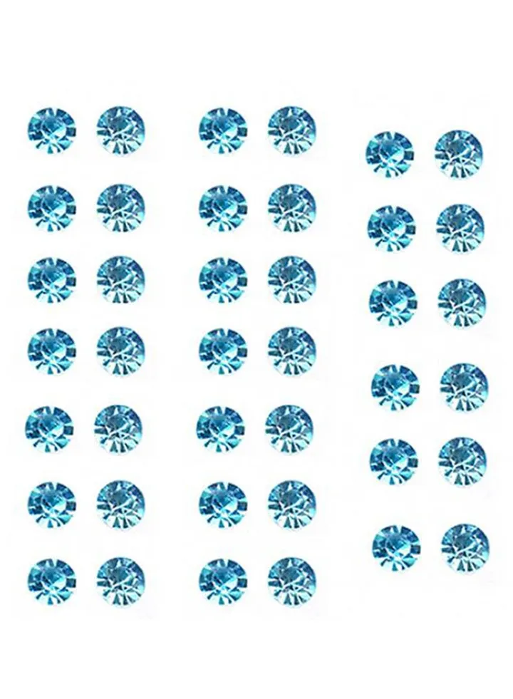 20 Pair Plastic Rhinestone Fashion Stud Earrings