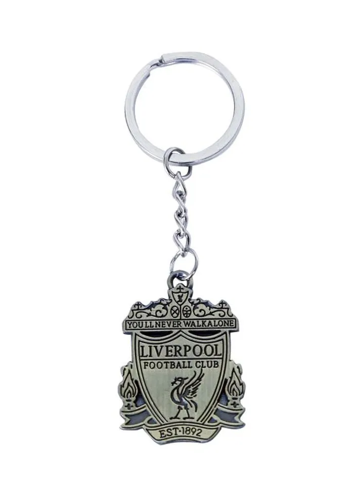 Liverpool FC Key Chain Silver/Grey/Black