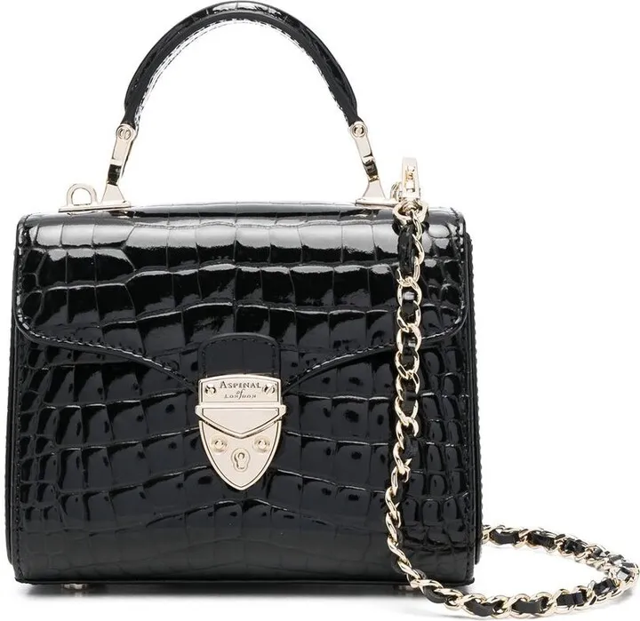 Mayfair crocodile-embossed tote bag