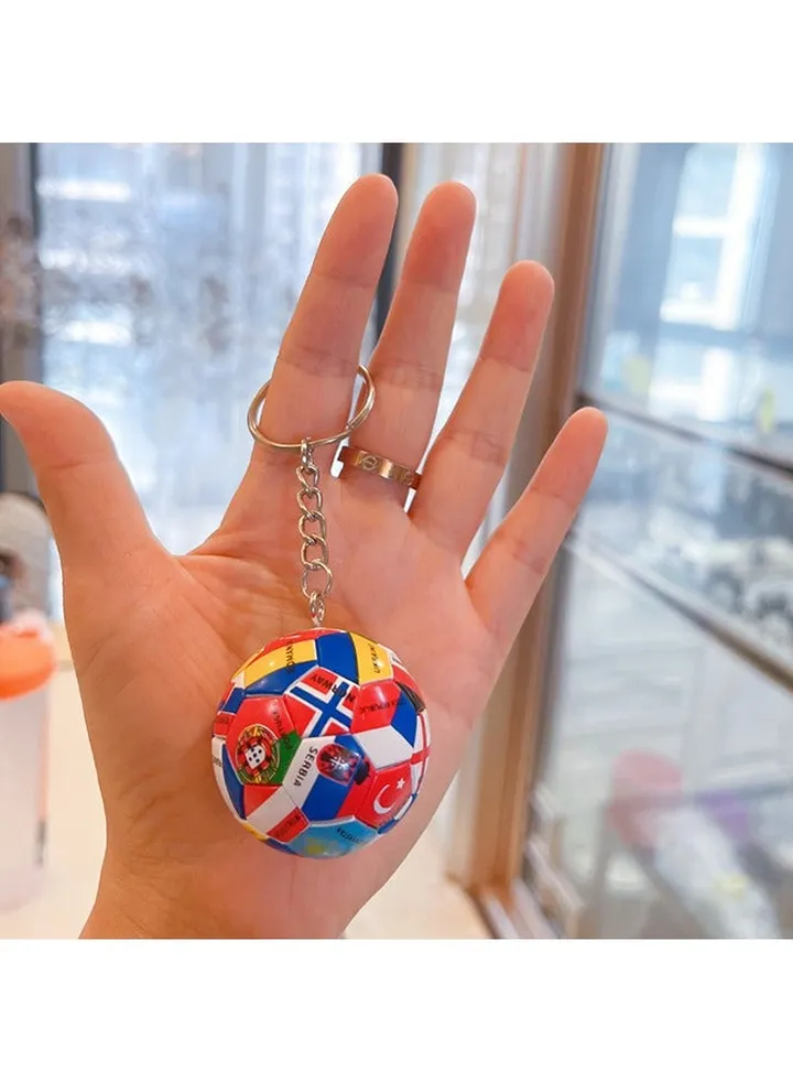 World Cup Flag Sports Football Keyring