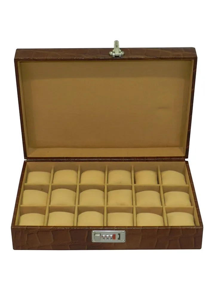 unisex 18-Piece Watch Organizer