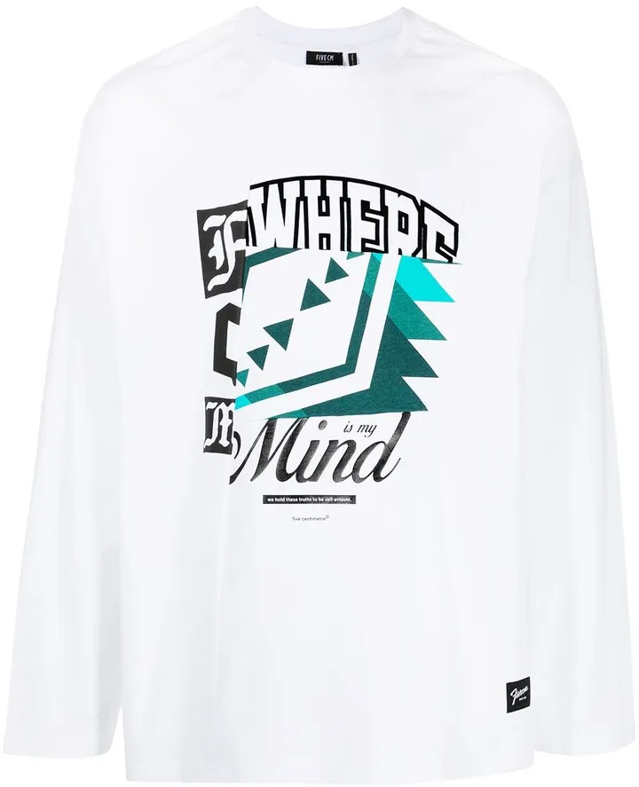 graphic-print cotton T-shirt