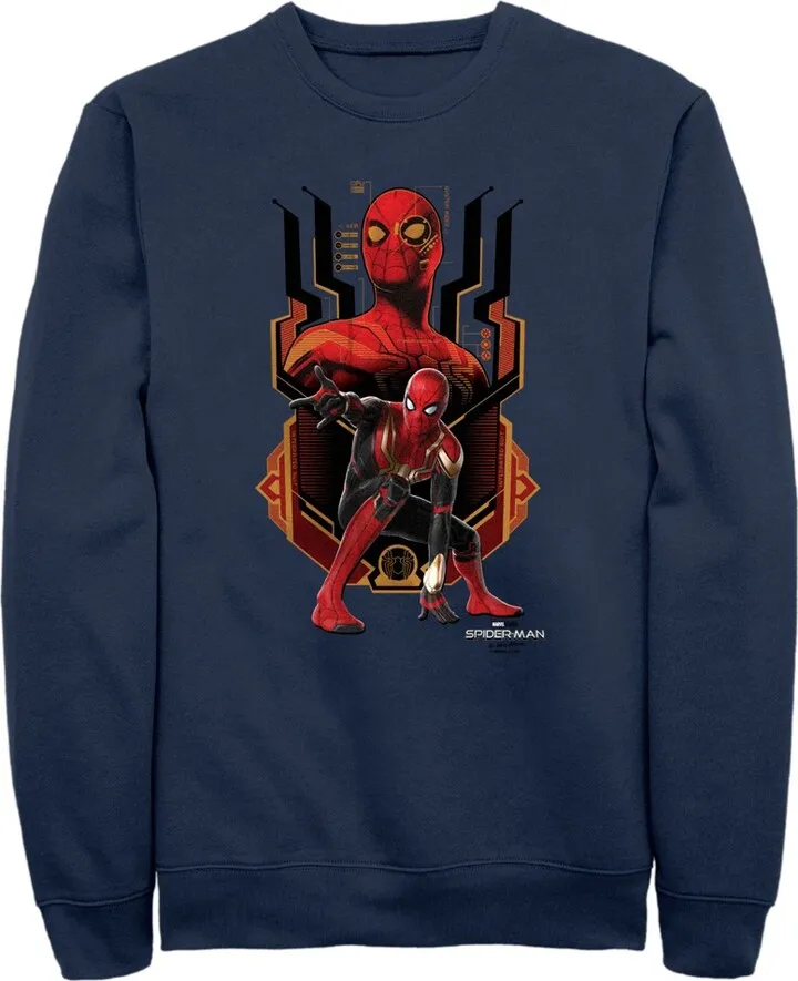 Men's Marvel Spider-Man: No Way Home Integrated Suit Sweatshirt - Navy Blue - X Large