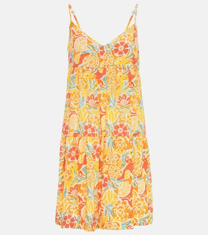 Floral cotton minidress
