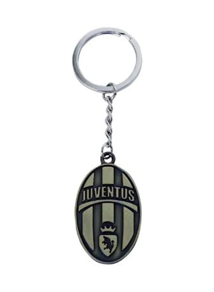 Juventus Football Club Key Chain Grey/Green/Silver
