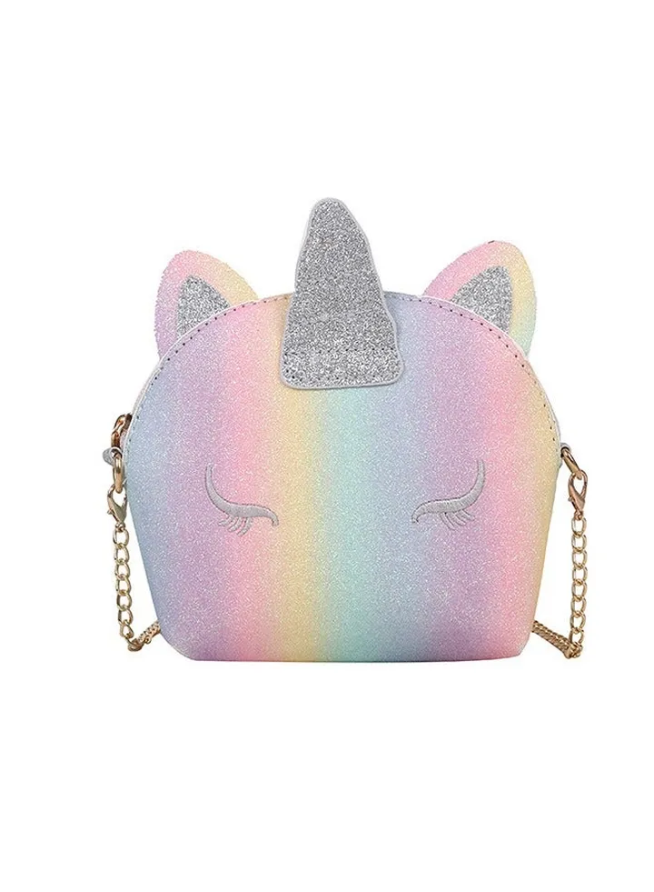 Fashionable children's unicorn cute shoulder bag shopping bag travel bag