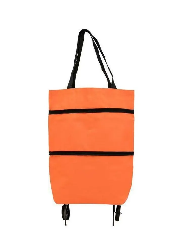 Folding Portable Wheels Tote Bag Waterproof Supermarket Shopping Trolley
