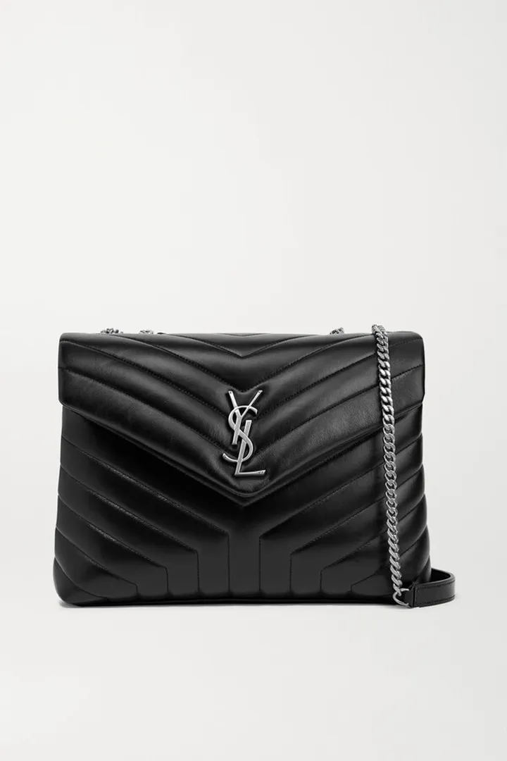 SAINT LAURENT - Loulou Medium Quilted Leather Shoulder Bag - Black