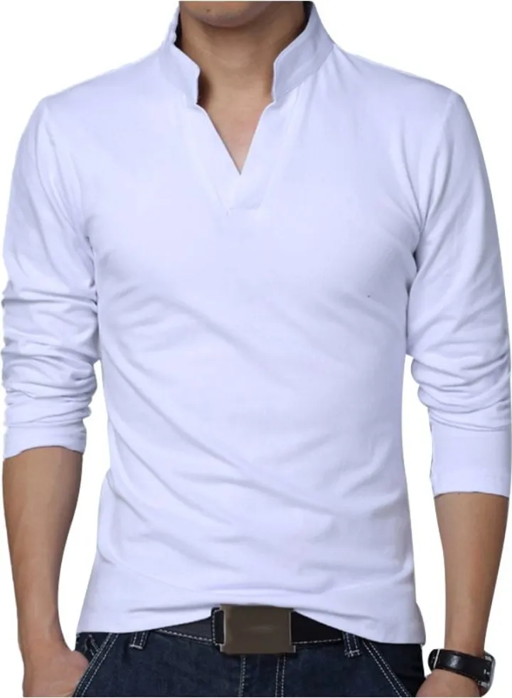 Solid Long Sleeves T-Shirt White
