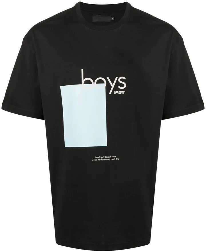 Boys logo-print T-shirt