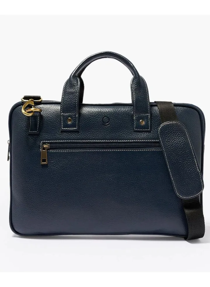 Timeless Elegance: Genuine High-Quality Leather 14-Inch Laptop Messenger Bag With Padded Compartment