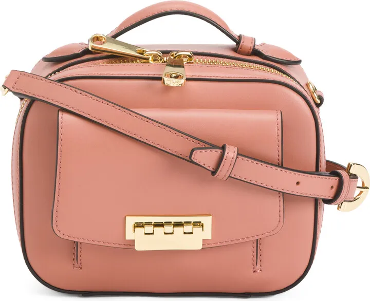Leather Earthette Small Box Crossbody