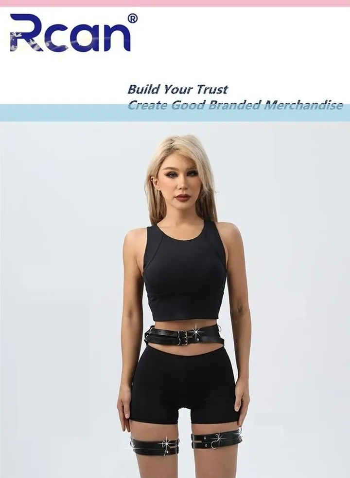 Leather Belt Leg Loop Waist Leg Body Chain Garter Fashion Body Accessories Punk Rock Waist Chain for Women
