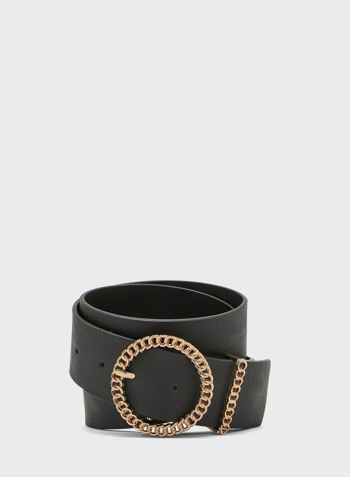 Casual Circle Buckle Belt