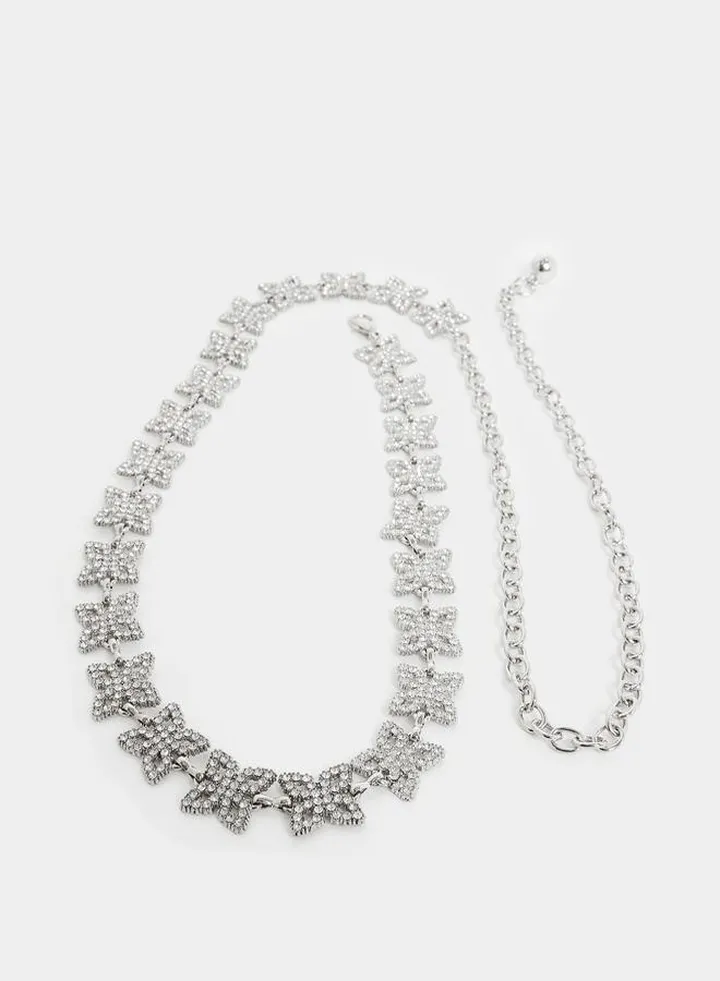 Rhinestone Embellished Belt