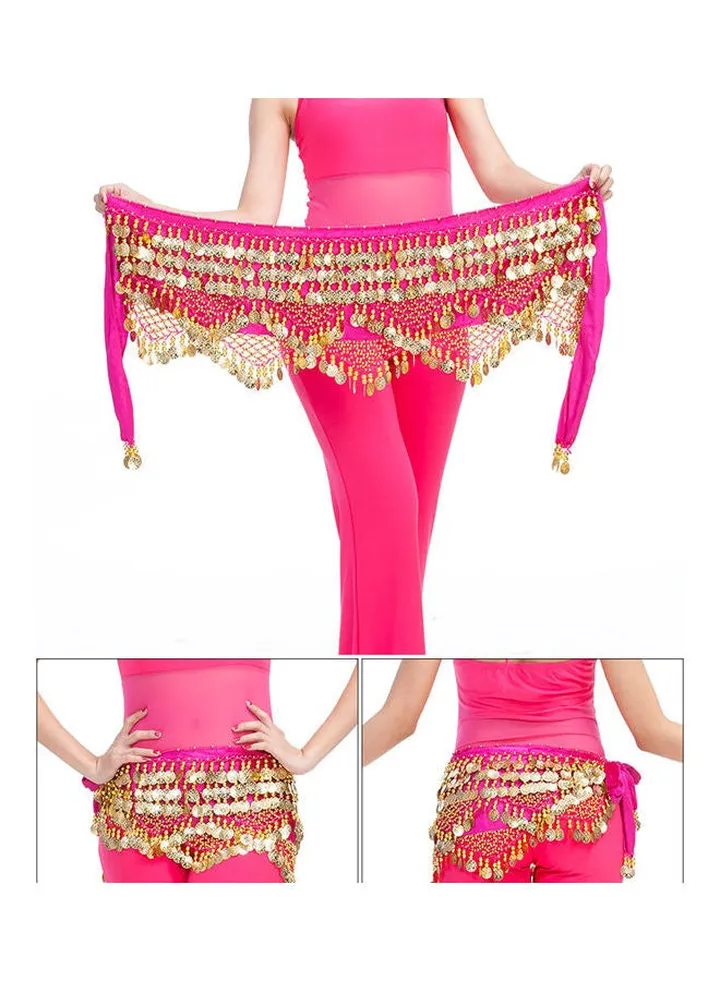 Belly Dance Waist Chain Pink