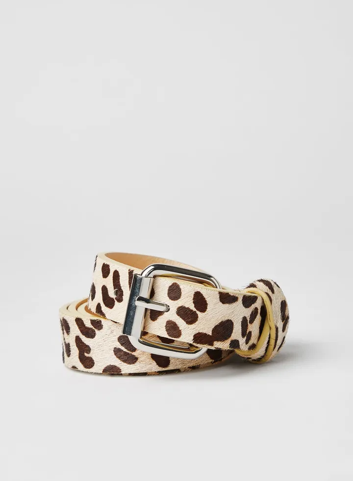 Ranine Leather Belt Mole
