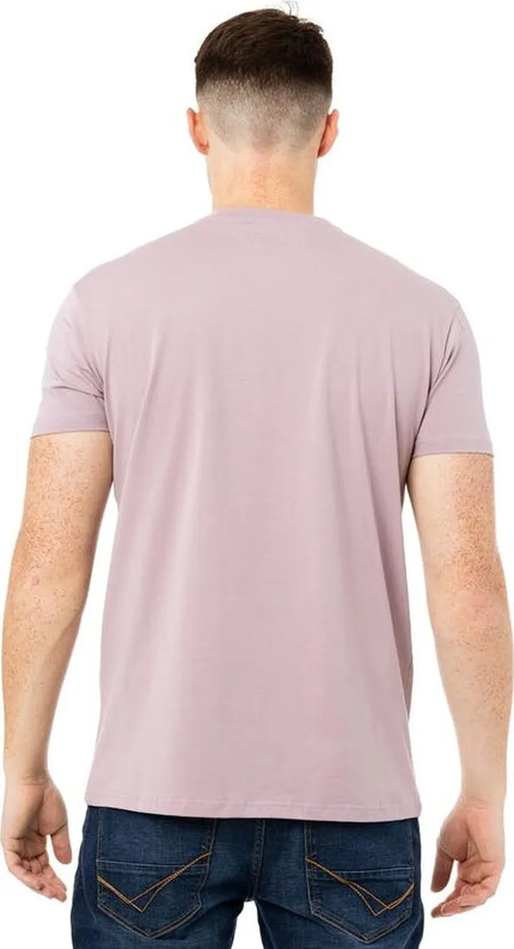 X RAY Men's Short Sleeves Henley T-shirt - Orange