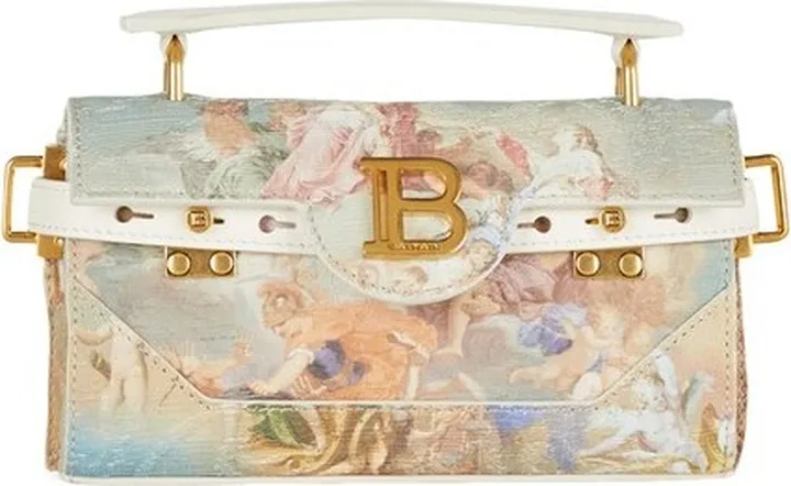 B-Buzz 19 bag in Sky printed canvas and leather details