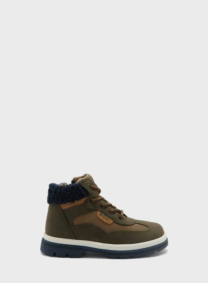 Kids Low Top Lace Up Sneakers