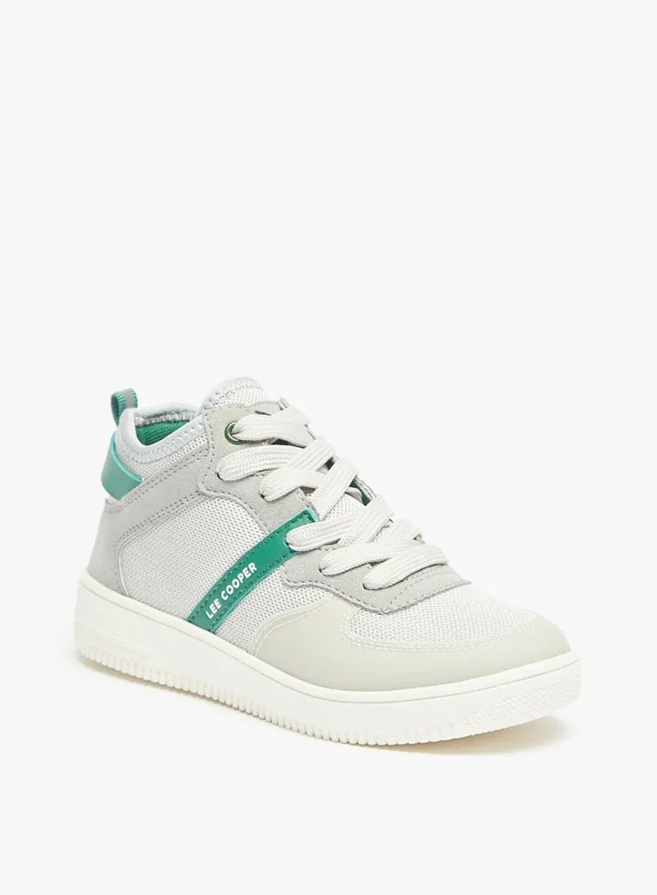 Boys' Paneled Lace Up Casual Sneakers