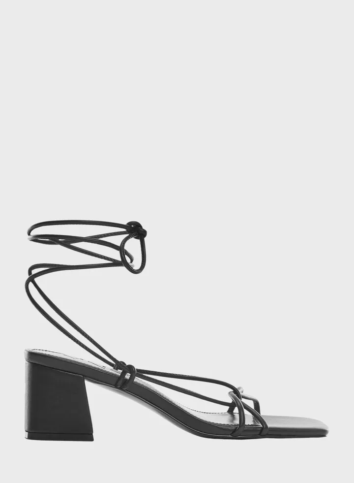Strappy heeled sandal