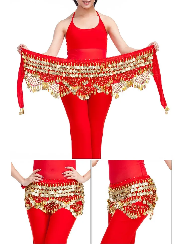 1pcs/3pcs/5pcs/10pcs/20pcs Belly Dance Waist Chain Red