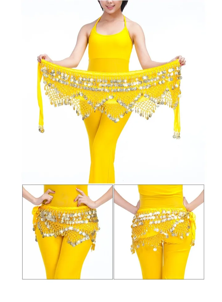 1pcs/3pcs/5pcs/10pcs/20pcs Belly Dance Waist Chain Yellow