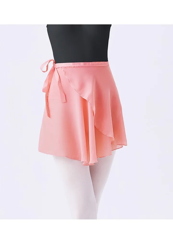 Women Ballet Wrap Skirt Dark Pink